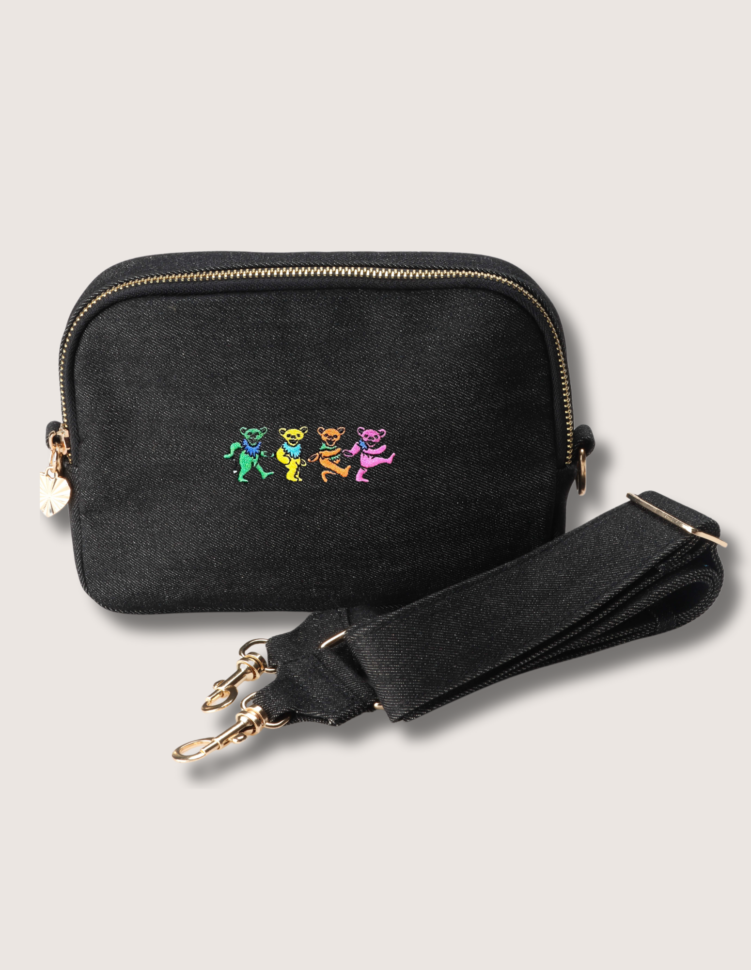 Grateful Dead Dancing Bears Crossbody Bag