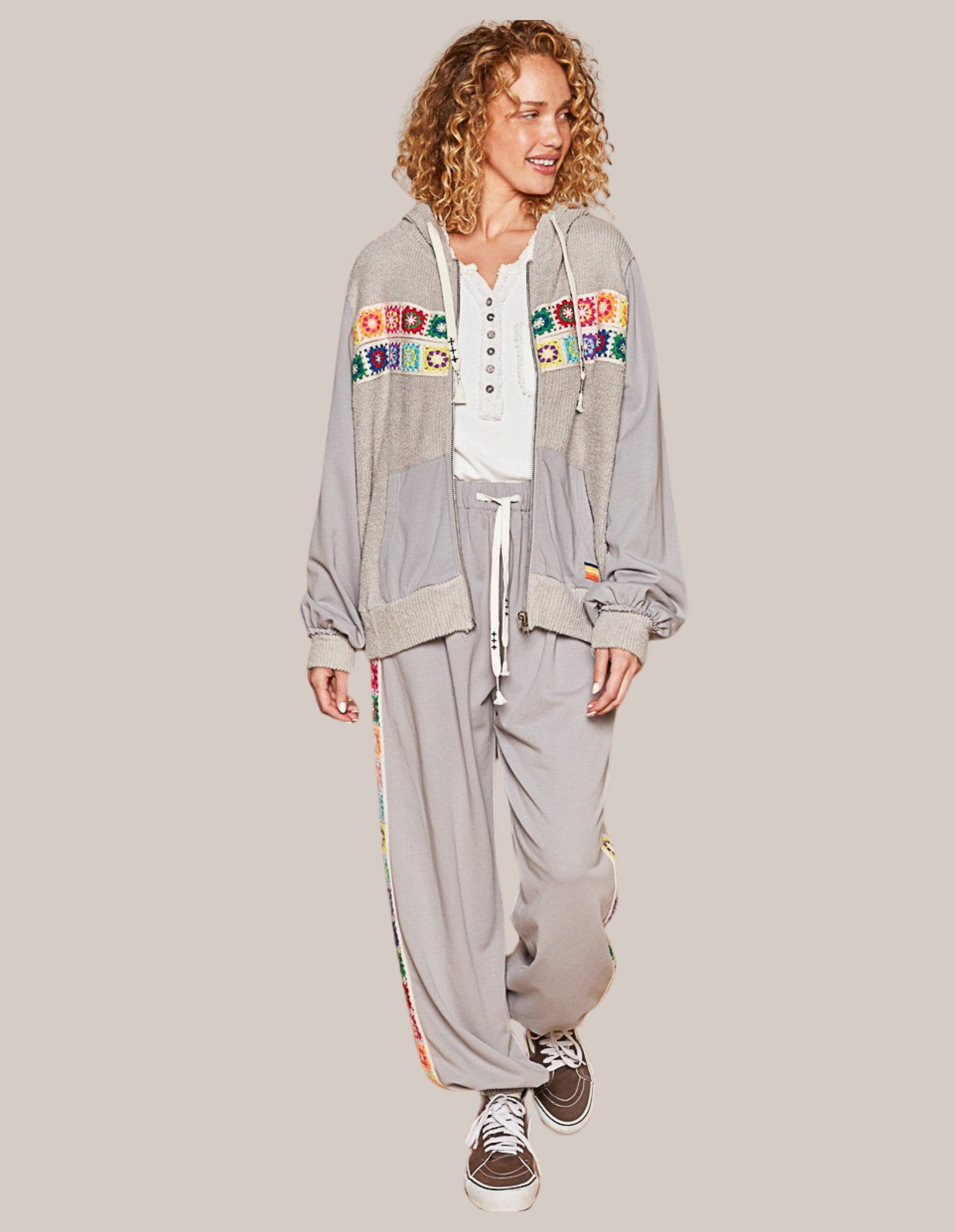 Gray Zip-up Hoodie