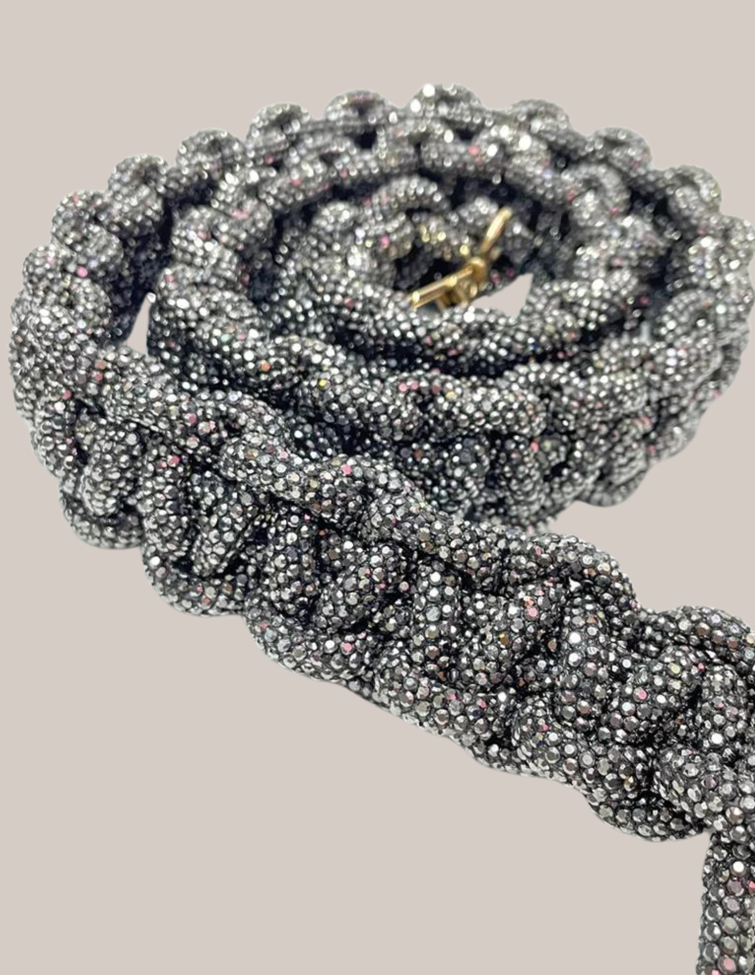 Crystal Braided Bag Strap