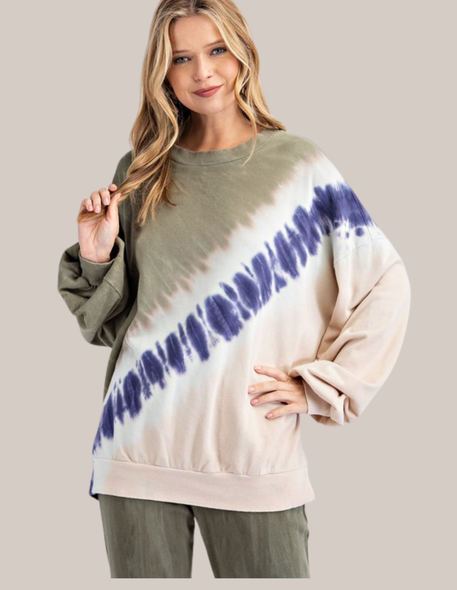 Electric Green Tie-Dye Sweatshirt