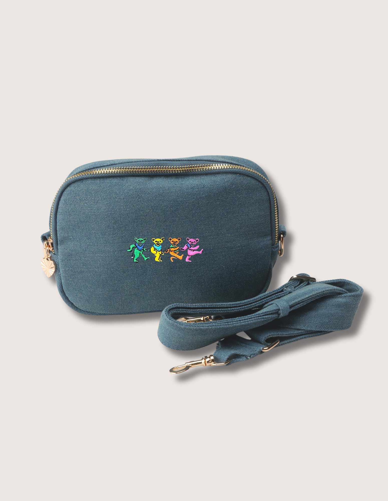 Grateful Dead Dancing Bears Crossbody Bag