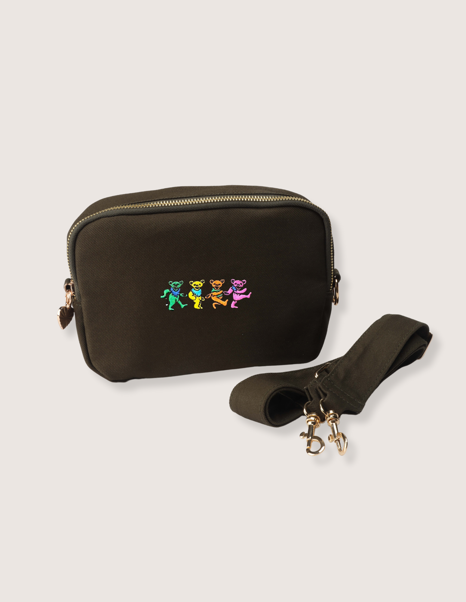 Grateful Dead Dancing Bears Crossbody Bag