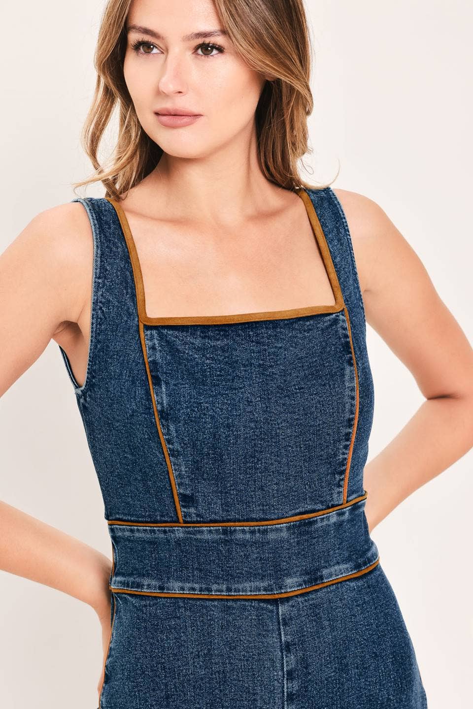 Skylar Denim Jumpsuit