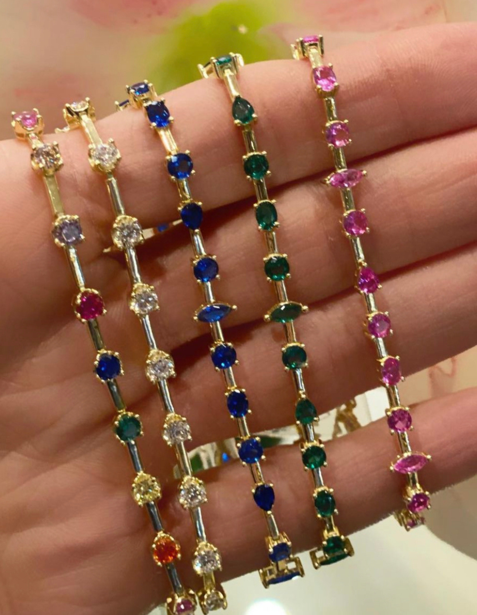 Multi Shape Stone Bracelet