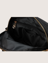 Black Denim Crossbody Fanny Pack Bag