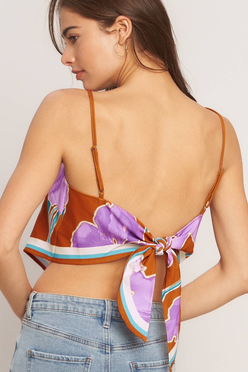 A printed scarf top - IT14011B: TERRA MULTI / Contemporary / M