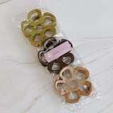 Anemone Flower Hair Claw Set Of 3