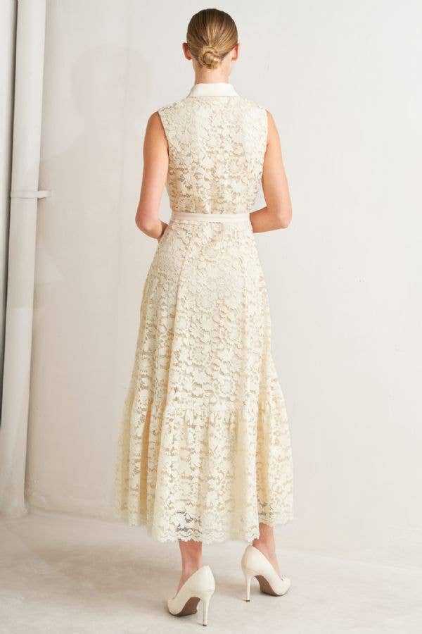 Sara Lace Midi Dress