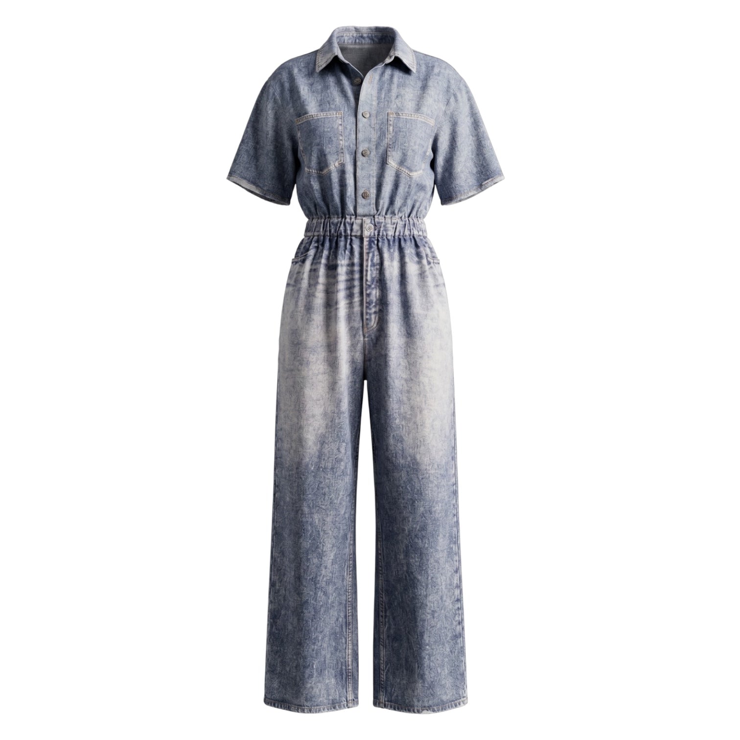 Jean Sweatpant Jumpsuit