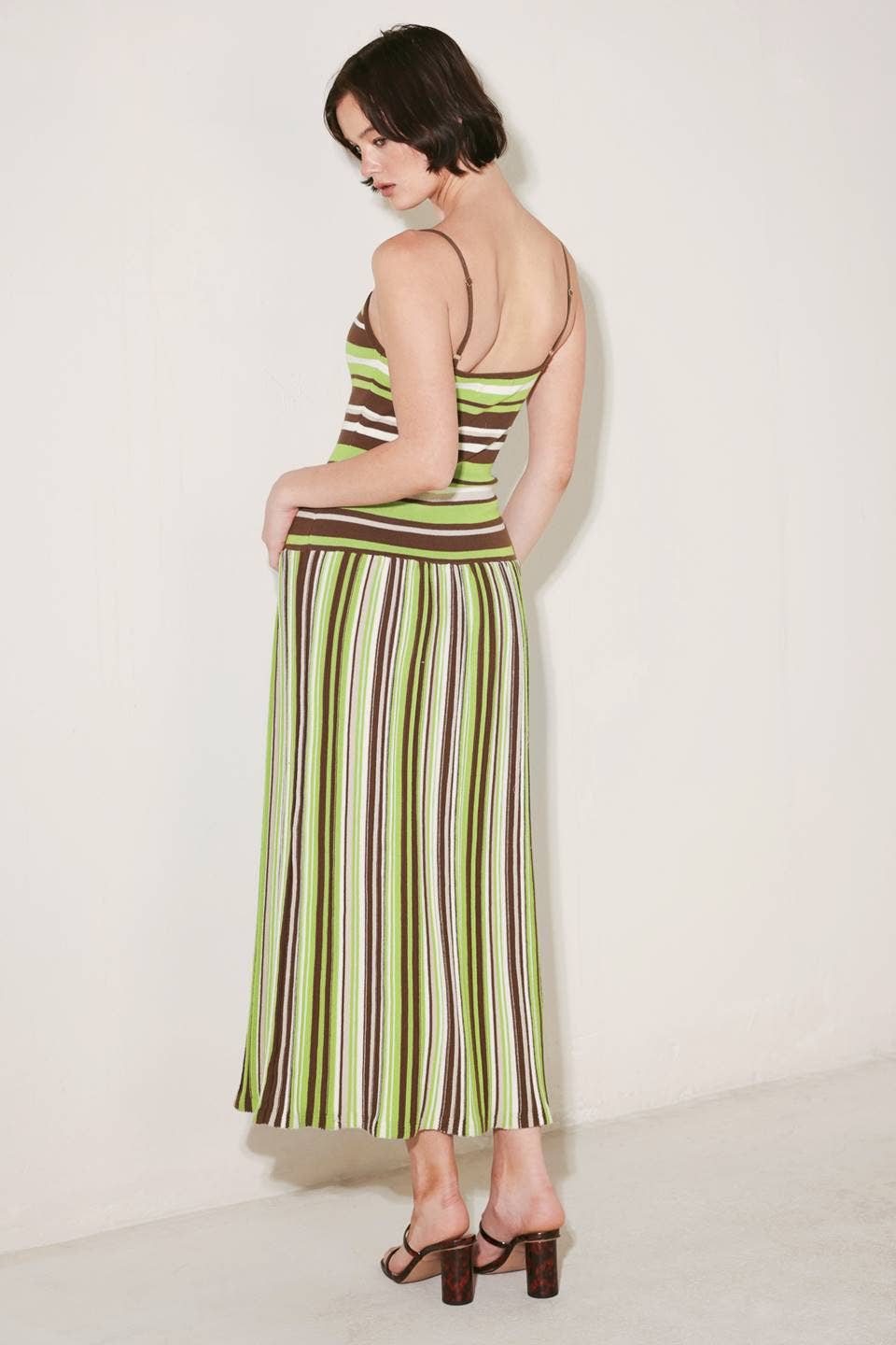 sweater knit midi dress - FSW1469 BROWN/OLIVE : BROWN/OLIVE / Contemporary /