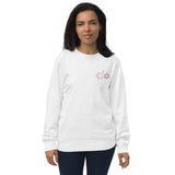 Pink Embroidered Israel Sweatshirt