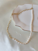 Mara Pearl Link Necklace