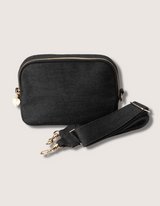 Black Denim Crossbody Fanny Pack Bag