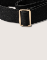 Black Denim Crossbody Fanny Pack Bag