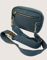 Denim Blue Crossbody Fanny Pack Bag