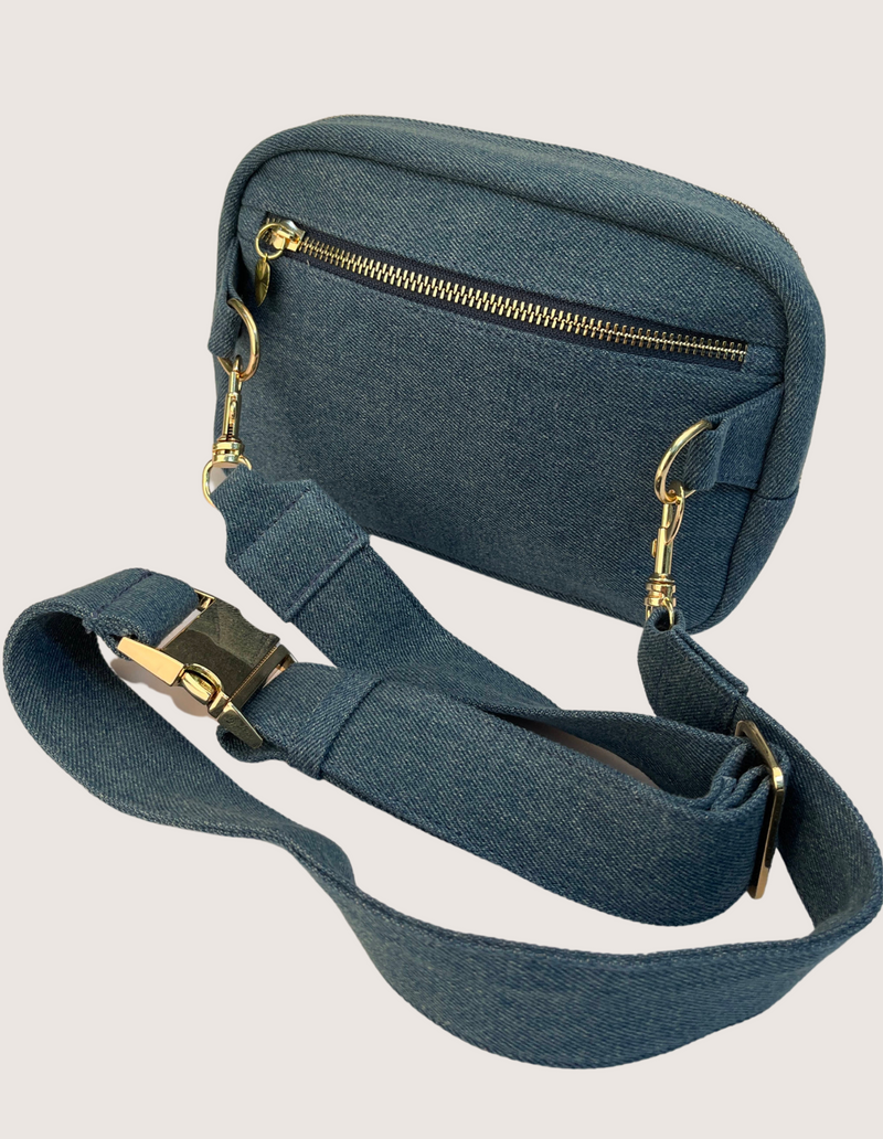 The Denim Blue Crossbody Fanny Pack Bag