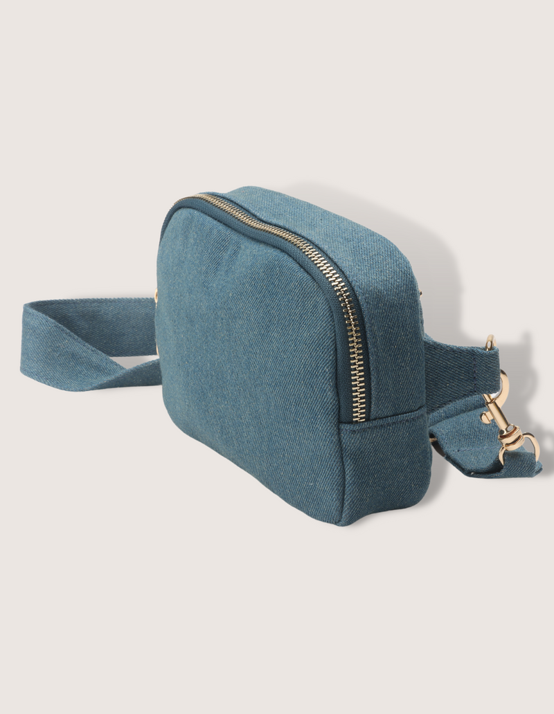 Denim Blue Crossbody Fanny Pack Bag