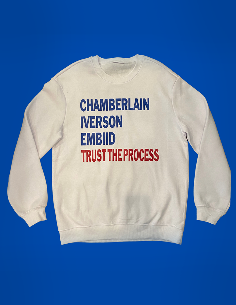 SIXERS Men's WHITE CREW NECK